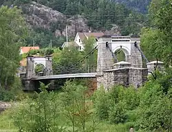 Bakke bridge over the river