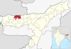 Location in Assam