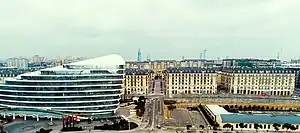 Baku White City project, View to Nobel avenue