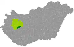 Balatonfüredi District within Hungary and Veszprém County.