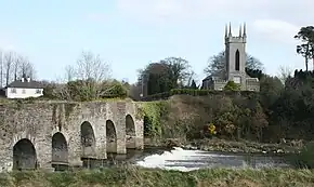Ballycarney Bridge crosses the River Slaney