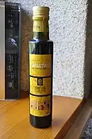 A Greek balsamic vinegar made at Agia Triada Monastery from aged must.