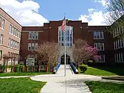 Front entrance of Hamilton Elementary-Middle School in Hamilton Hills (2021)