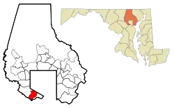 Location of Arbutus, Maryland