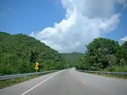 Ban Kao Sub-district, road to Phu Nam Ron