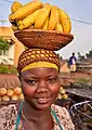 Banana vendor, Uganda