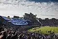 Flag in the historical Estadio Centenario, Montevideo.