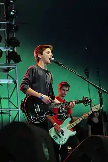Jasper and Thomas during a concert in 2012.