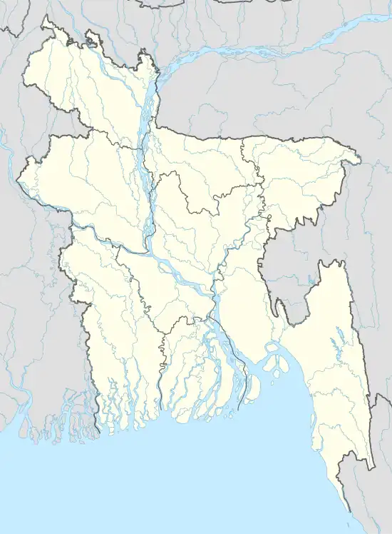 Map showing the locations of WHS in Bangladesh