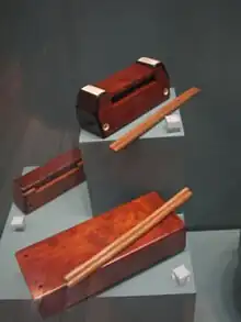 Bangzi, a musical instrument used in Cantonese opera