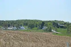 Fields and houses at Smithport