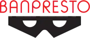 The word "BANPRESTO" in red, above a black visor graphic.