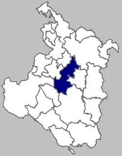 Location of Barilović municipality within Karlovac County