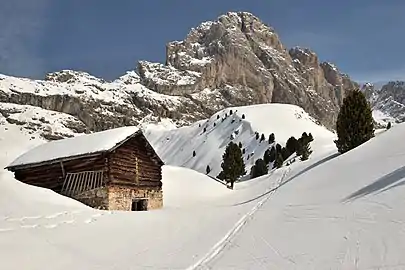 Barn on Mastlé mountain