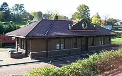The Barnesville B&O Railroad Depot, built in 1916