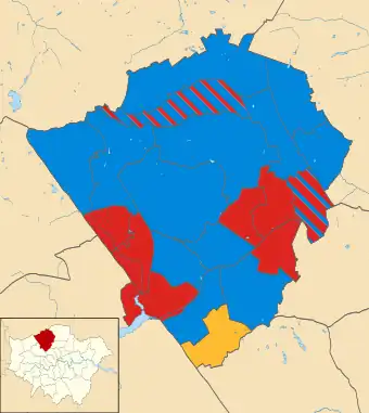 2010 results map