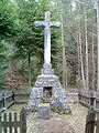 The grave of Count Ferenc Révay in the woods of Mošovce