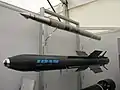 An IDAS and a Barracuda torpedo at the TechDemo'08 Exhibition, 2008