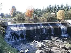 Dam over Abenaquis Lake.