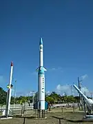 Rocket displays at Barreira do Inferno Launch Center