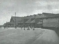 The original station building, as it appeared between 1882 and 1941.