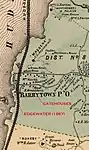 Map Excerpt, showing Edgewater in 1867.