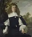 Similar stance and sleeves by Hals pupil Bartholomeus van der Helst