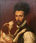 Portrait of a Man with a Dog, Bartolomeo Passerotti