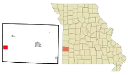 Location of Mindenmines, Missouri