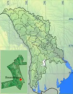 Location of Basarabeasca