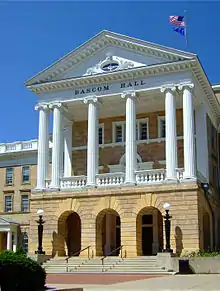 Bascom Hall sits atop Bascom Hill at UW-Madison.