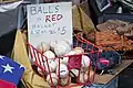 Baseball items for sale at Brooklyn Flea