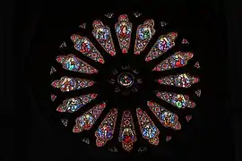 Rose window on the west front