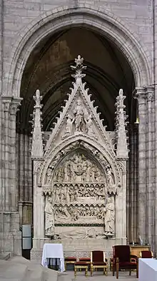 Tomb of Dagobert I, first King buried at St. Denis remade in the 13th century