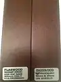 Basswood compared to plaswood/faux wood.