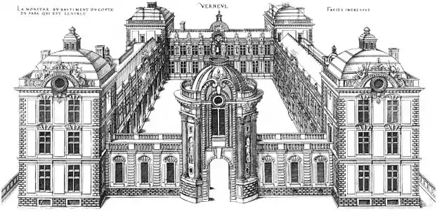 Design for the Château de Verneuil by Jacques Androuet du Cerceau (1576)