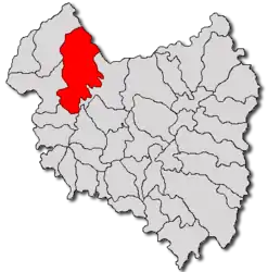 Location in Covasna County