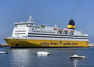 MS Mega Regina in Ile Rousse in 2021.