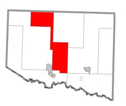 Location within Iron County