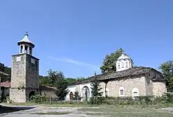 The Batoshevo church and clock tower