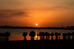 Sunset over Batticaloa Lagoon