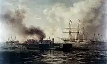 Battle of Mobile Bay, 5 August 1864 (1890), U.S. Naval Academy, Annapolis, Maryland.