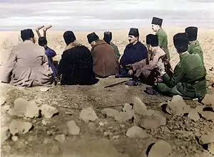 Battle of Sakarya, 10 September 1921. Duatepe, Polatli, observation hill. Fevzi Çakmak, Kazım Özalp, Mustafa Kemal, İsmet İnönü and Hayrullah Fişek
