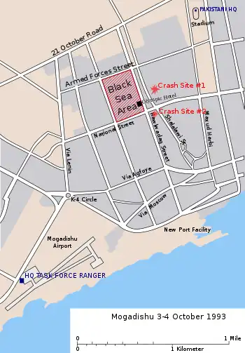 Map, with target compound in red