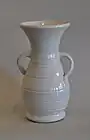 Bauer Pottery two handled vase by Matt Carlton.