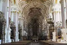 Interior of the St. Margareta church