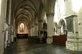 Looking west towards the bread bank in the south aisle