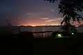 The Bay of Quinte at night, with a view of CFB Trenton.