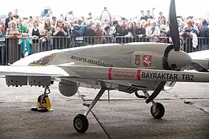 Bayraktar TB2 combat drone, crowdfunded for Ukraine by Lithuanians