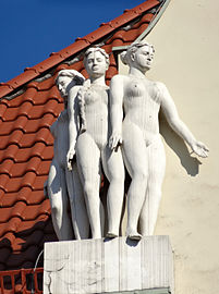 Allegorical sculptures